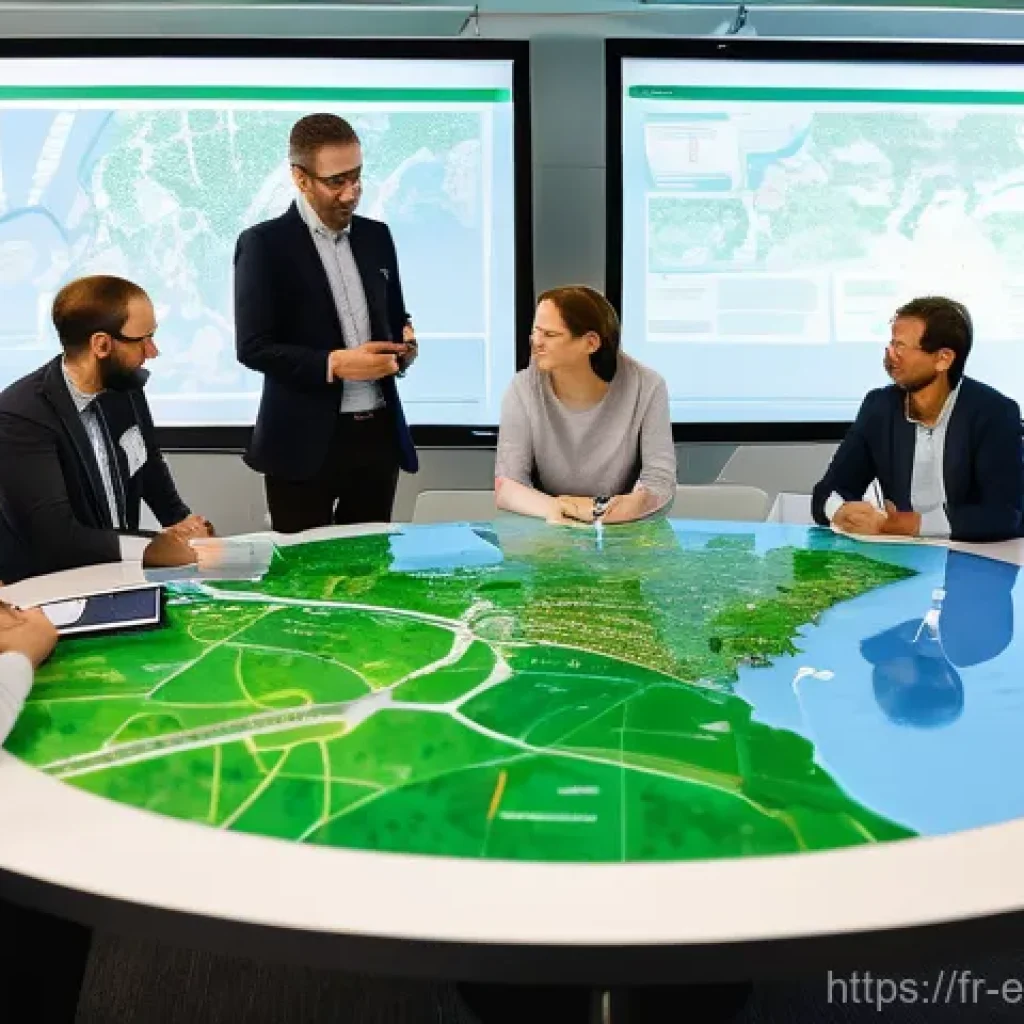 환경영향평가 프로젝트 관리의 도전 과제 - **Prompt: Collaborative Environmental Project Planning in a European Setting**
"A vibrant, colla...