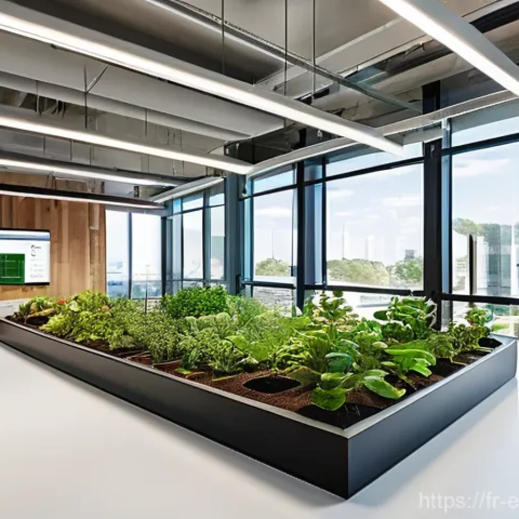 환경영향평가 국제 인증 제도 소개 - **Prompt 1: Sustainable Innovation in a Modern Office**
    A bright, clean, and modern open-plan of...